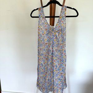French Silk Muslin Floral Dress